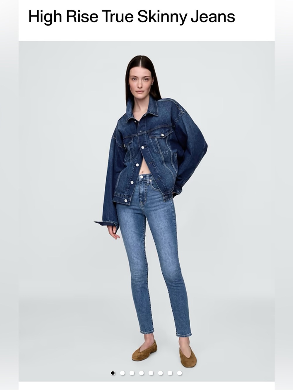 GAP 1969 High-Rise Skinny Jeans in Medium Blue Wash